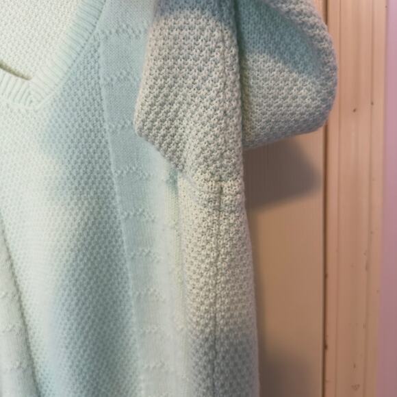 Torrid Mint Green V-Neck Midi Pullover Sweater Size 2 Plus Cozy Casual Chic - Picture 9 of 9